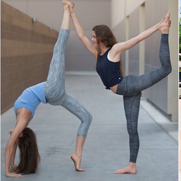 Lululemon Wunder Under Crop High Rise Leggings Womens Grey Full-On Luon 21" Sz 4 - Picture 6 of 12